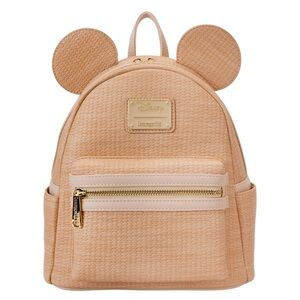 Loungefly woven Tan Kids Backpack